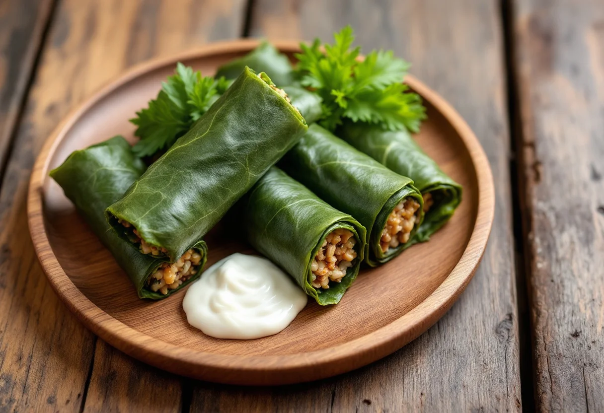 A photo of Dolma, a vegetables dish from Azerbaijan