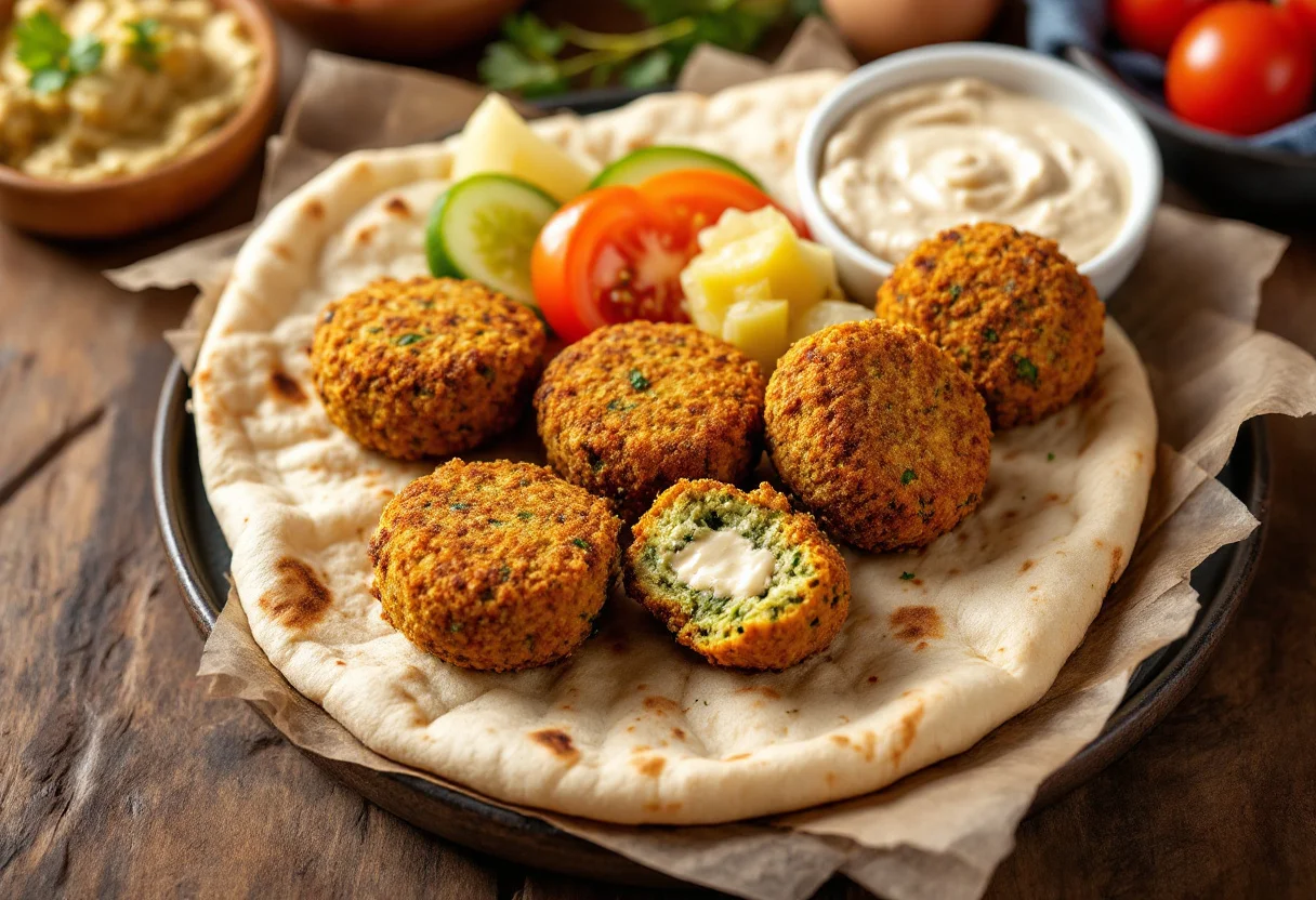 A photo of Falafel, a legumes dish from Lebanon