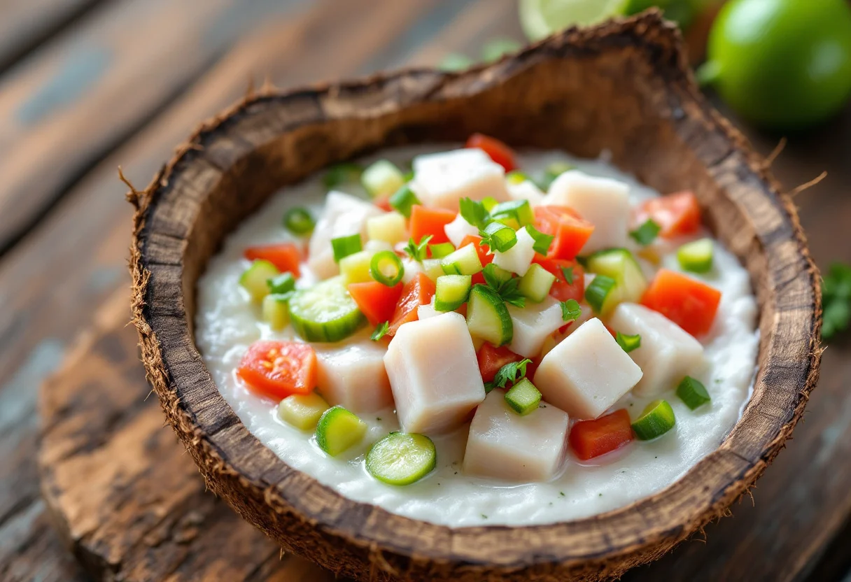 A photo of Oka, a fish dish from Samoa