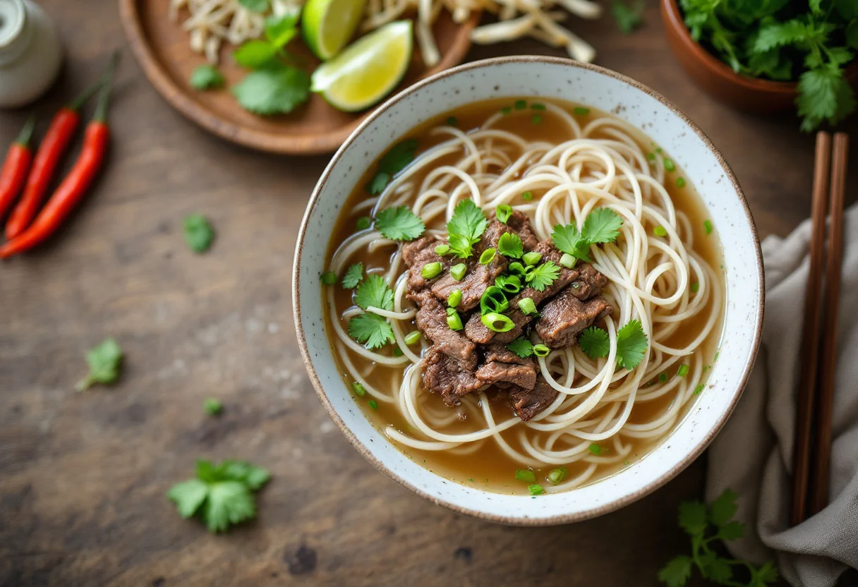 A photo of Pho, a noodles dish from Vietnam